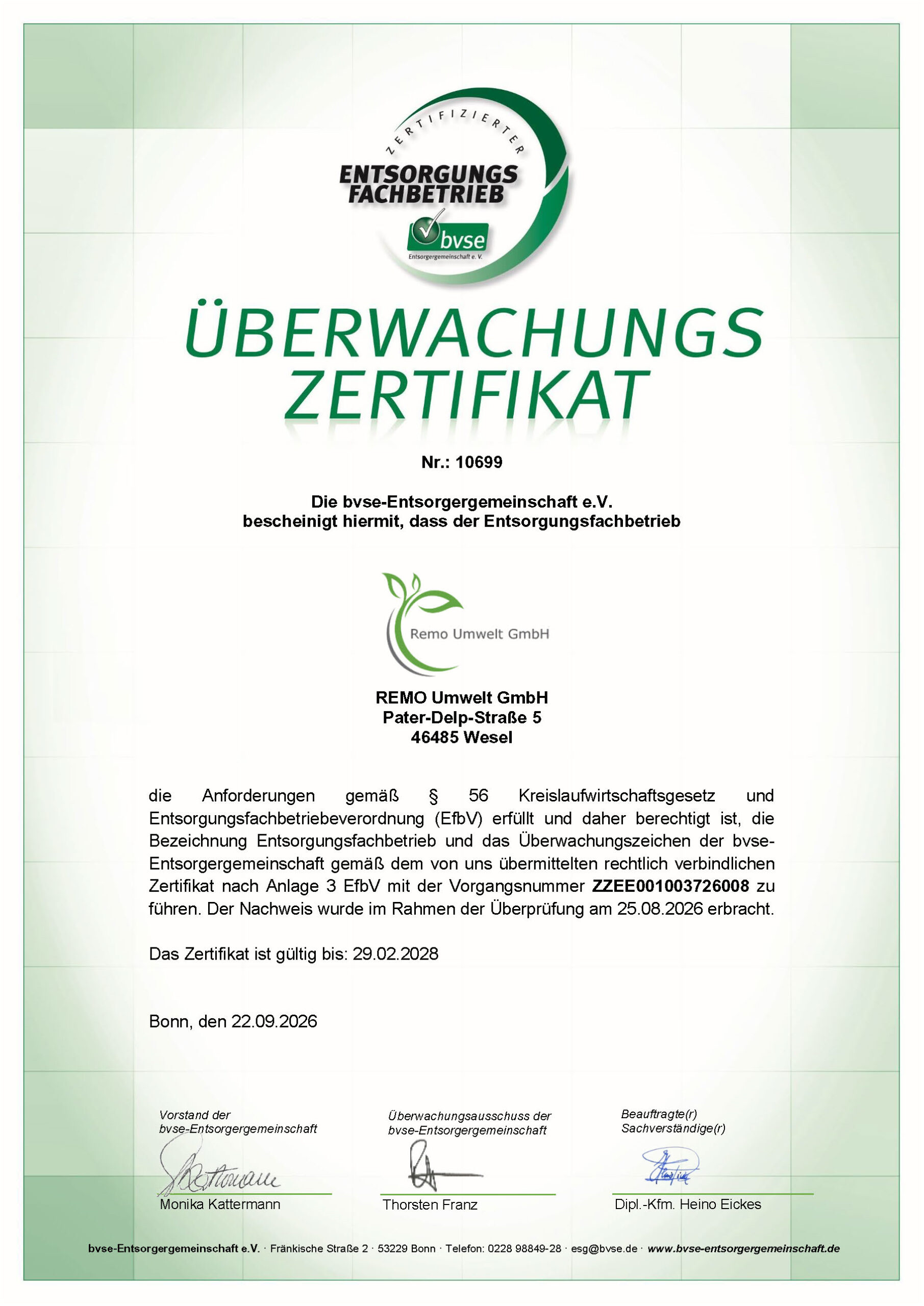 2026_Schmuckzertifikat_REMO Umwelt GmbH